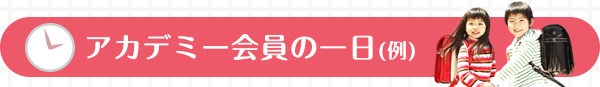 アカデミー会員の一日(例)